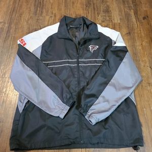 Atlanta Falcons sports illustrated zip-up windbreaker jacket men's lrg